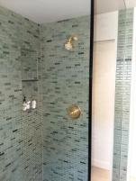 Glass Tile with Gold Finishes