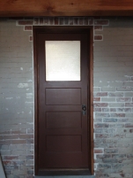 Exterior Door, Whitewashed Brick